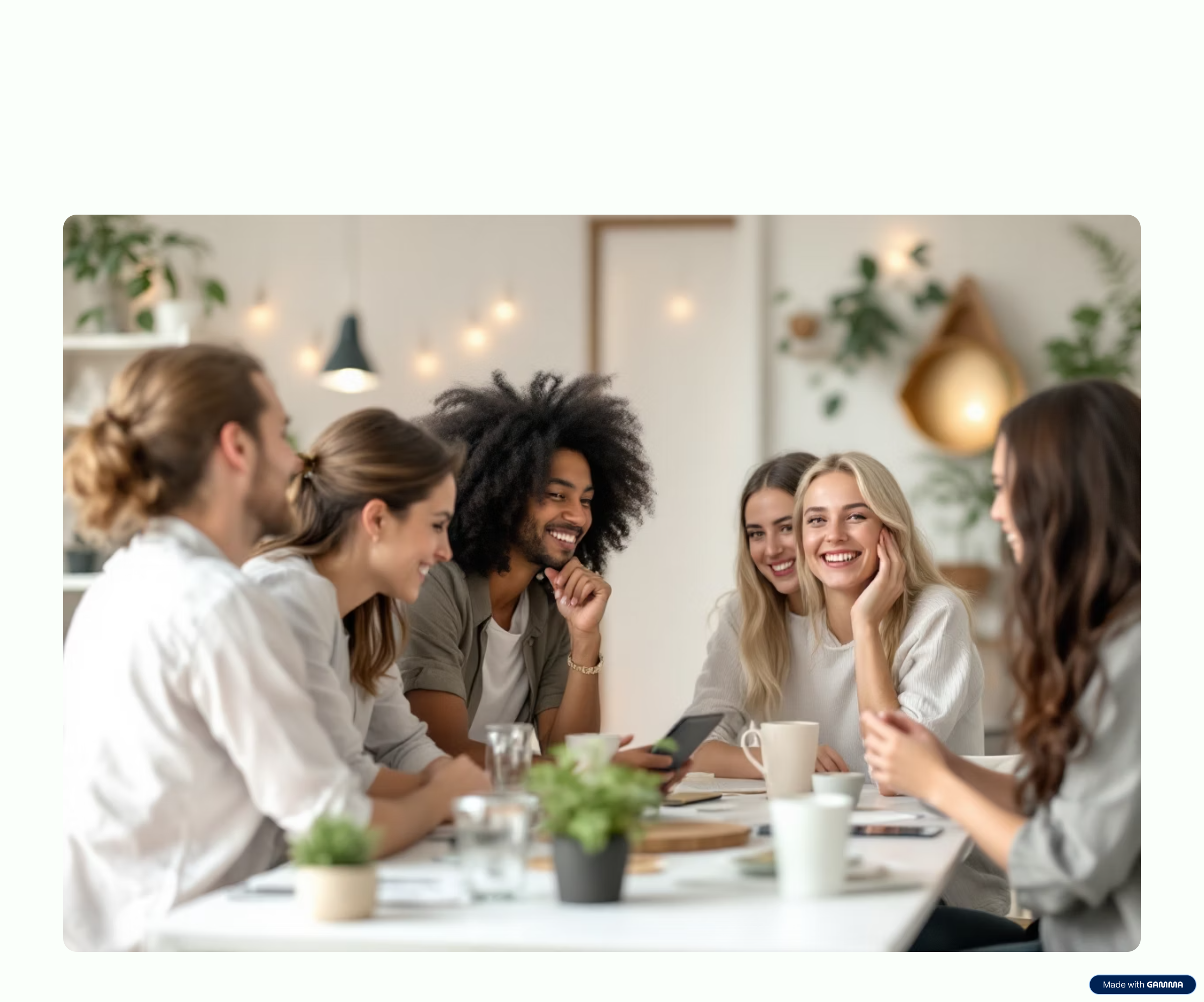 Un groupe de jeunes entrepreneurs discutant joyeusement
