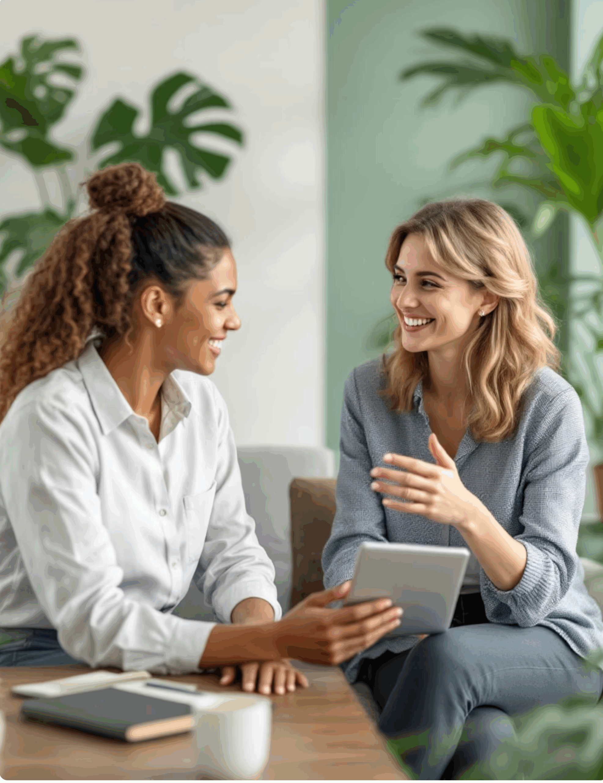 Deux femmes en session de coaching